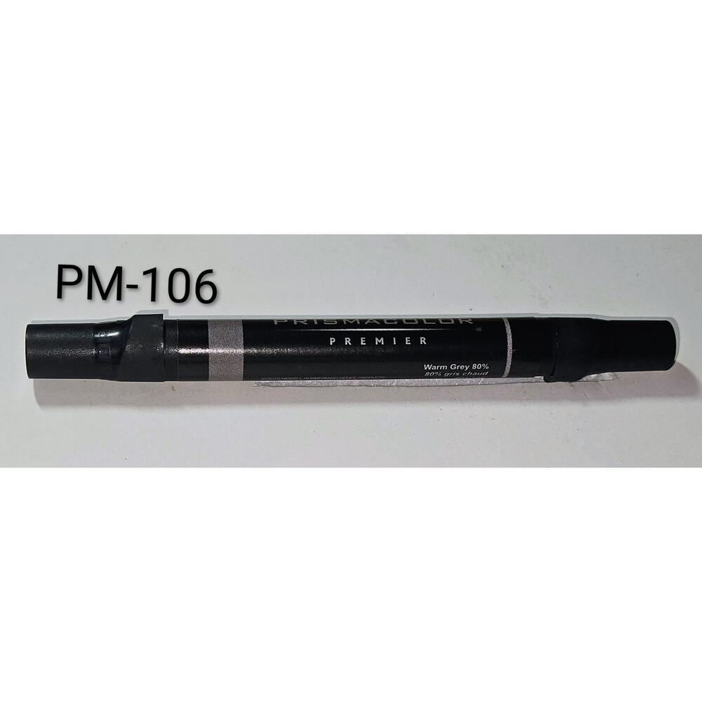 Prismacolor Premier PM-106 WARM GREY 80% Double Sided Art Marker Chisel Fine NEW
